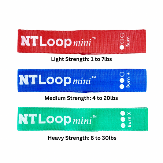Mini Loop Band Combo Pack: Light, Medium and Heavy Resistance